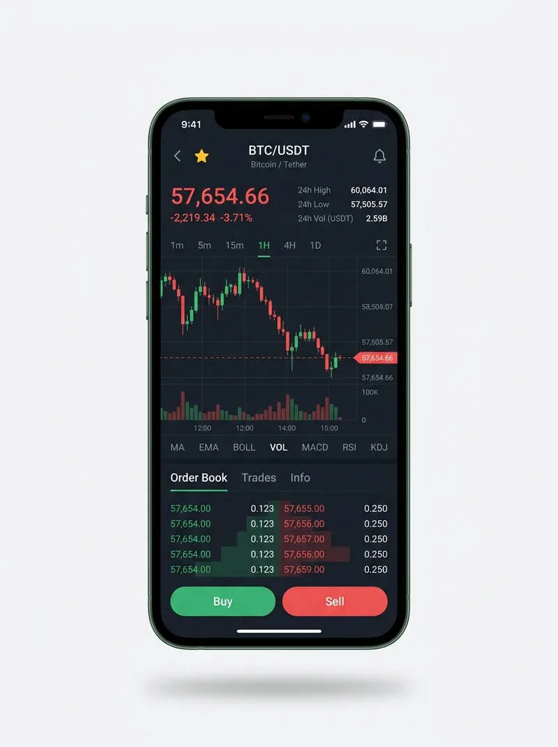The same verified portfolio view secured on a phone screen The same verified portfolio view secured on a phone screen
